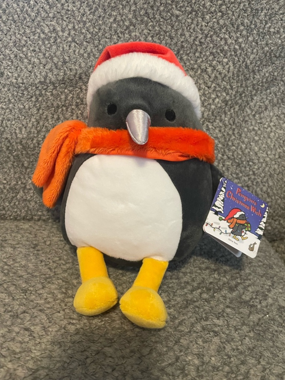 Kohl's Holiday Penguin Plush - Gray, White, Orange, Yellow, Silver